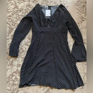 NWT Love Fire Polka Dot Dress size Large